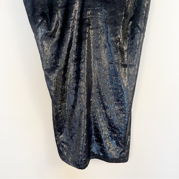 J Brand Brielle Velvet Mini Slip Dress Black Strappy LBD NEW Size Small $298 - Picture 4 of 10